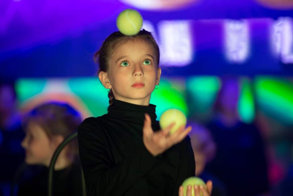 Developing hand-eye coordination is fun and it’s for everyone, and it can be as simple as tossing around a few tennis balls.