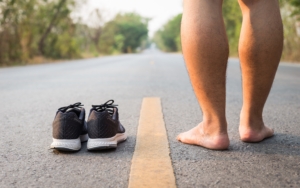 Barefoot running has the potential to improve strength of the foot and improve running economy.
