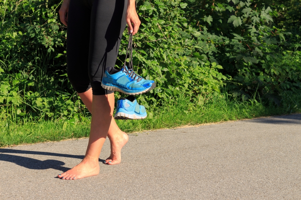 Many people are experimenting with barefoot running.